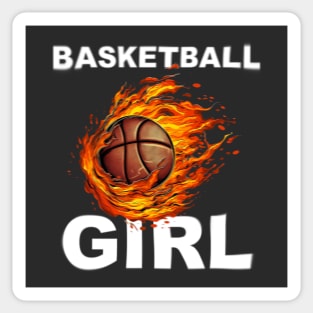 Basketball Girl Sticker